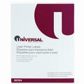 Universal Battery Universal Laser Printer Permanent Labels 4 x 1 White, 20000PK 80104